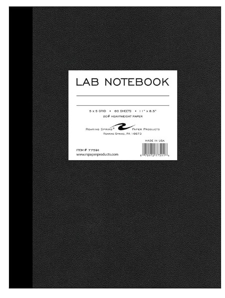 Notebook Lab 11x8.5 5x5 Quad 60sh
