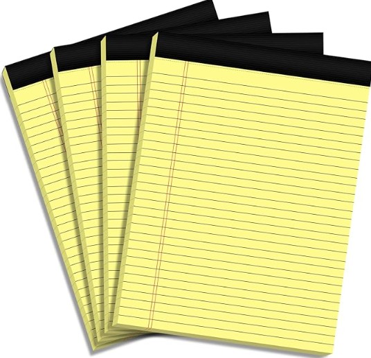 Legal Pad Yellow 8.5 x 11.75 50sh