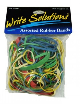 Rubber Bands Asst 2 oz