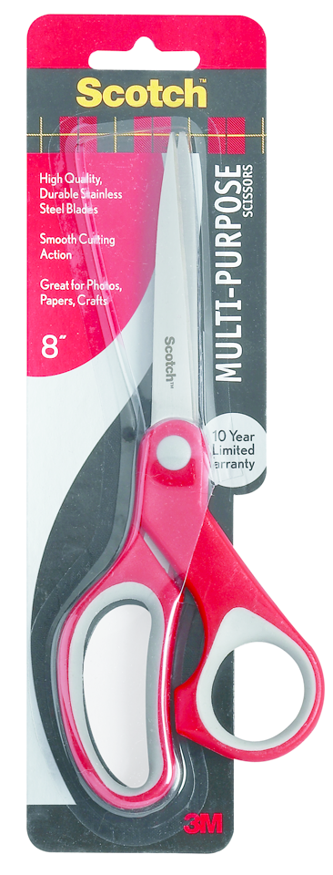 Scotch Multipurpose Scissors - Red-Gray 8in 1Pk