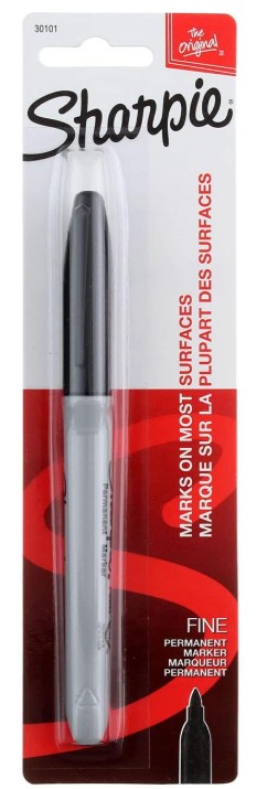 Marker Sharpie Fine Pt Blk 1ct