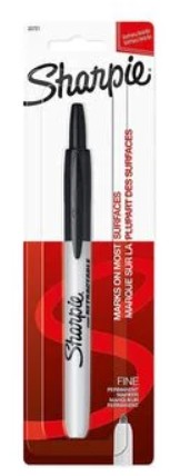 Marker Sharpie RT Fine Black 1/cd