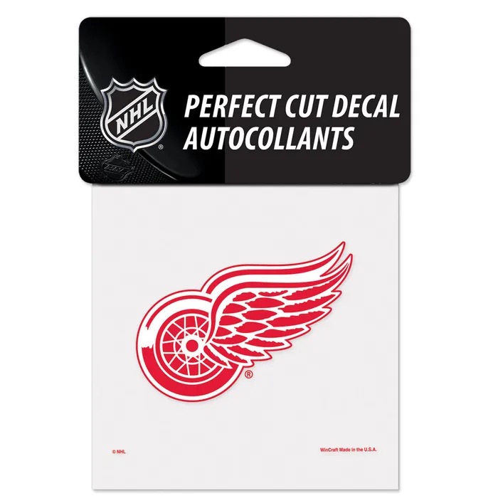 Detroit Red Wings Perfect Cut Color Decal 4" x 4"