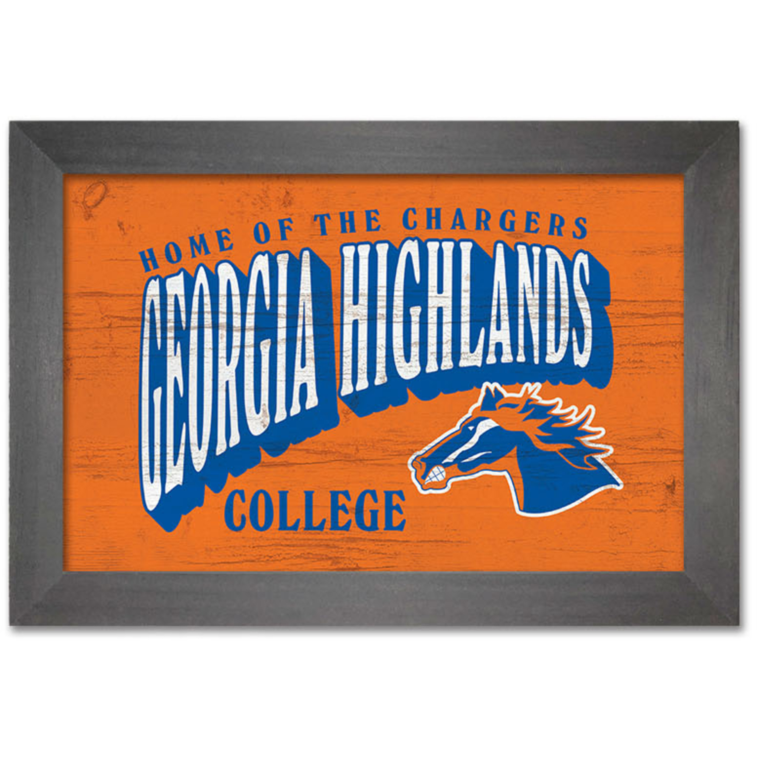 Home of the Chargers Wood Framed Art