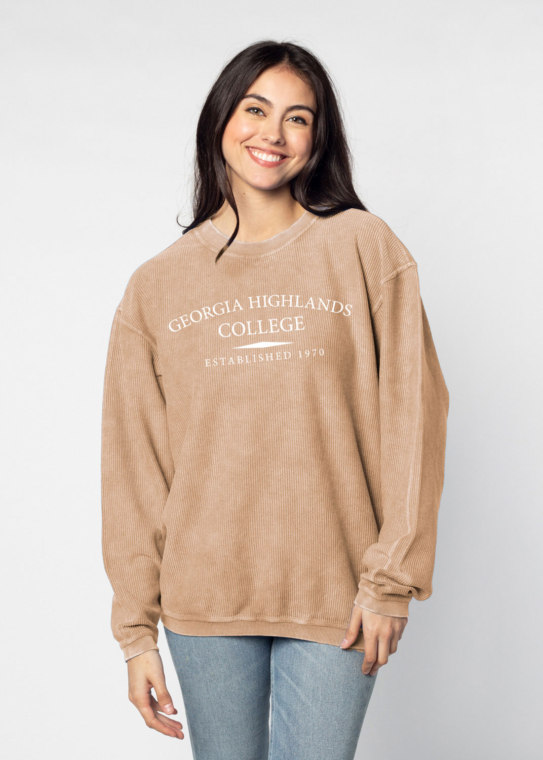 Georgia Highlands College Women's Corded Crew Sweatshirt