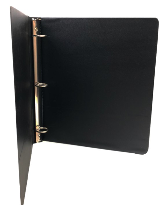 Binder 1" View With Pockets Black