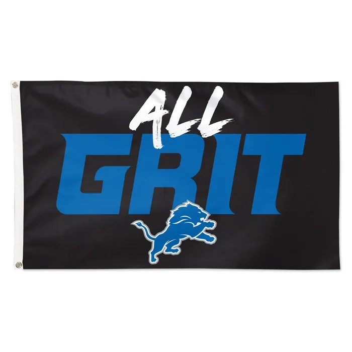 Detroit Lions All Grit Deluxe Flag 3' x 5'