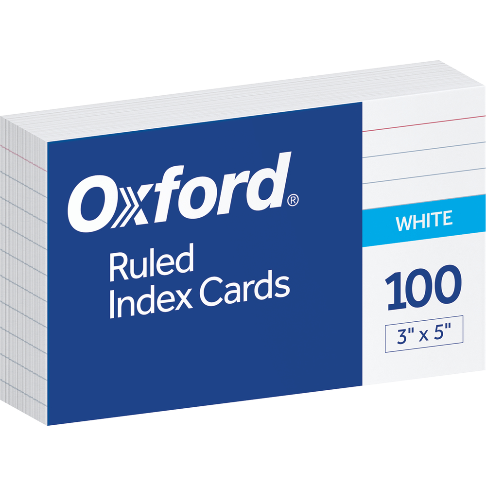Oxford Index Card - White 3x5in Bulk Ruled