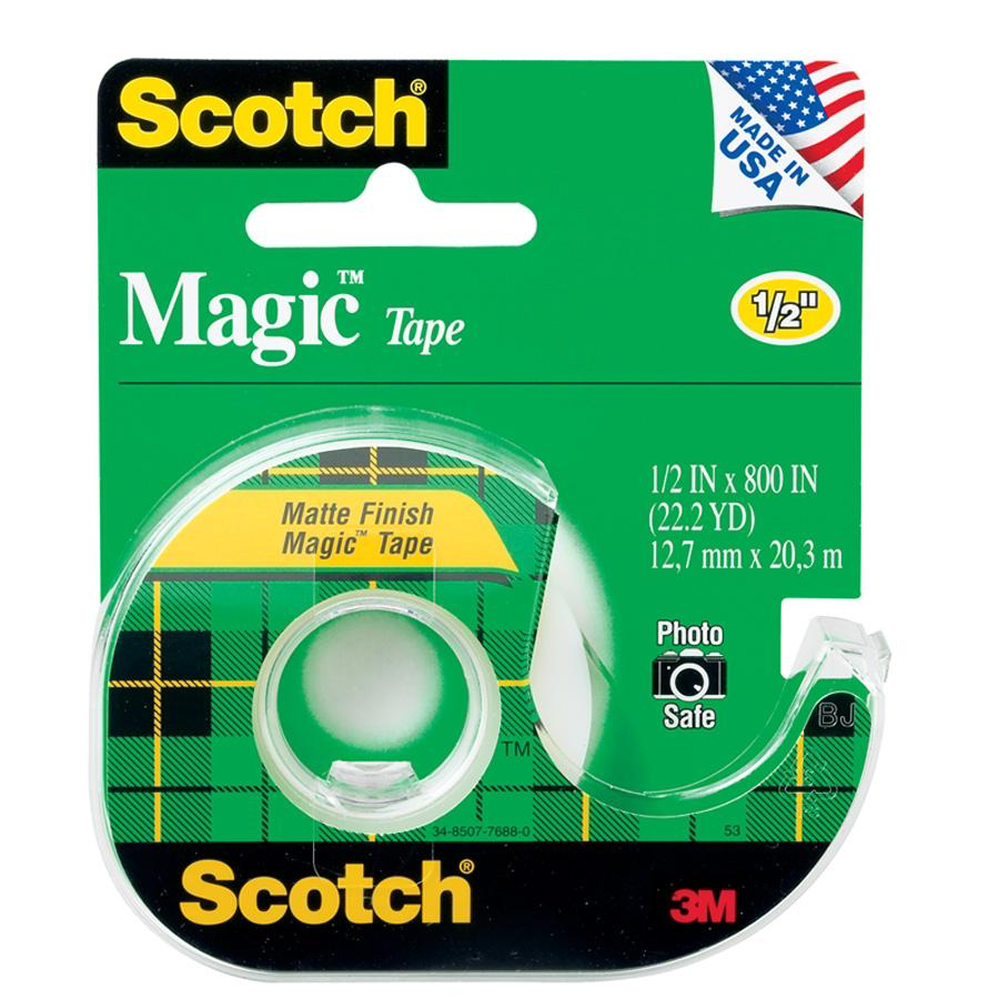 Scotch Magic Tape - Clear .5x800in 1Pk BP