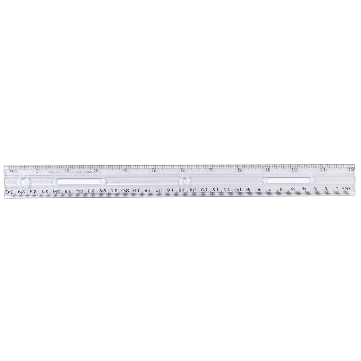Ruler 12" Plastic Clear