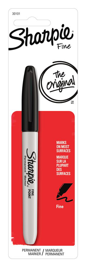 Sharpie Permanent Marker - Black Fine 1Pk BP