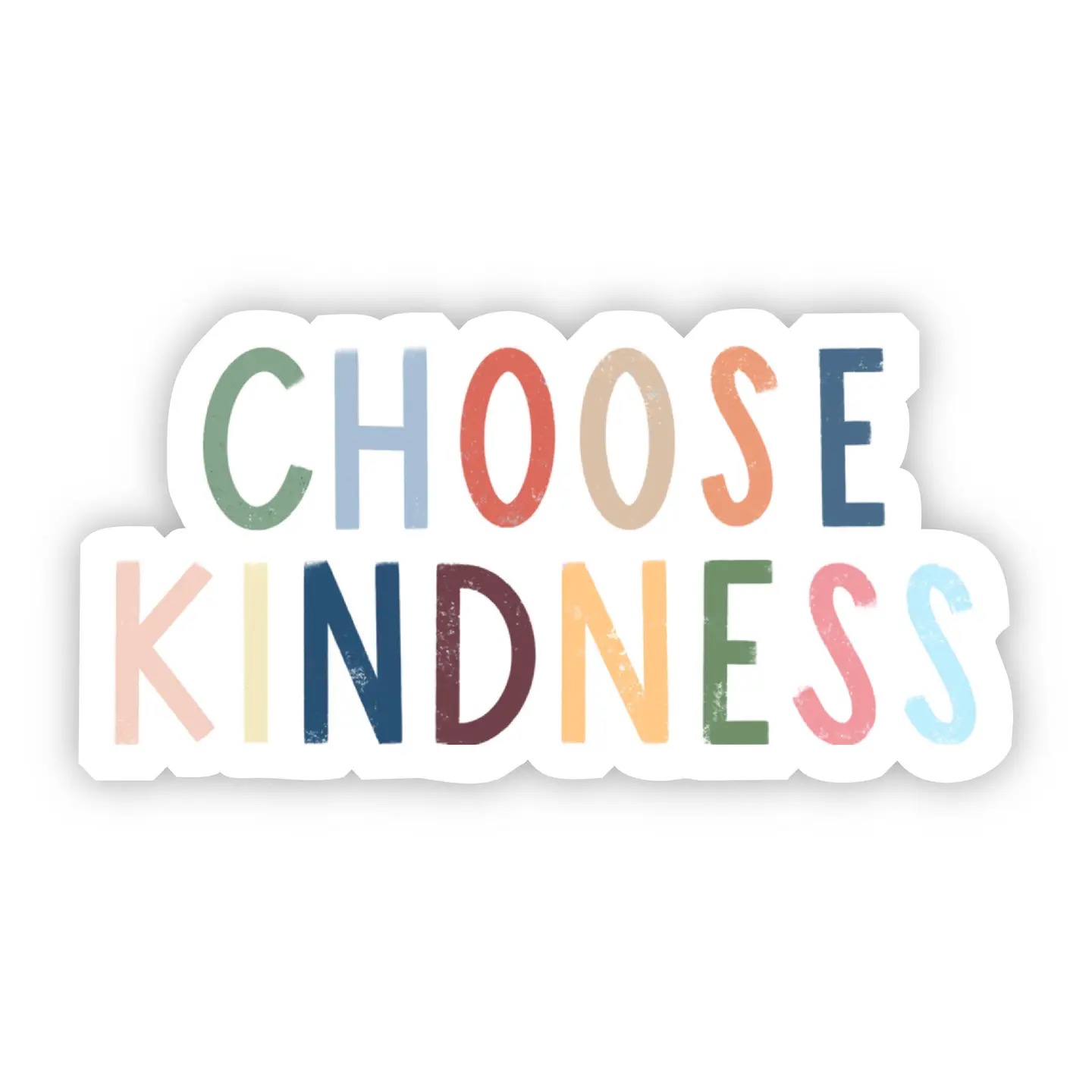 "Choose Kindness" Multicolor Lettering Sticker