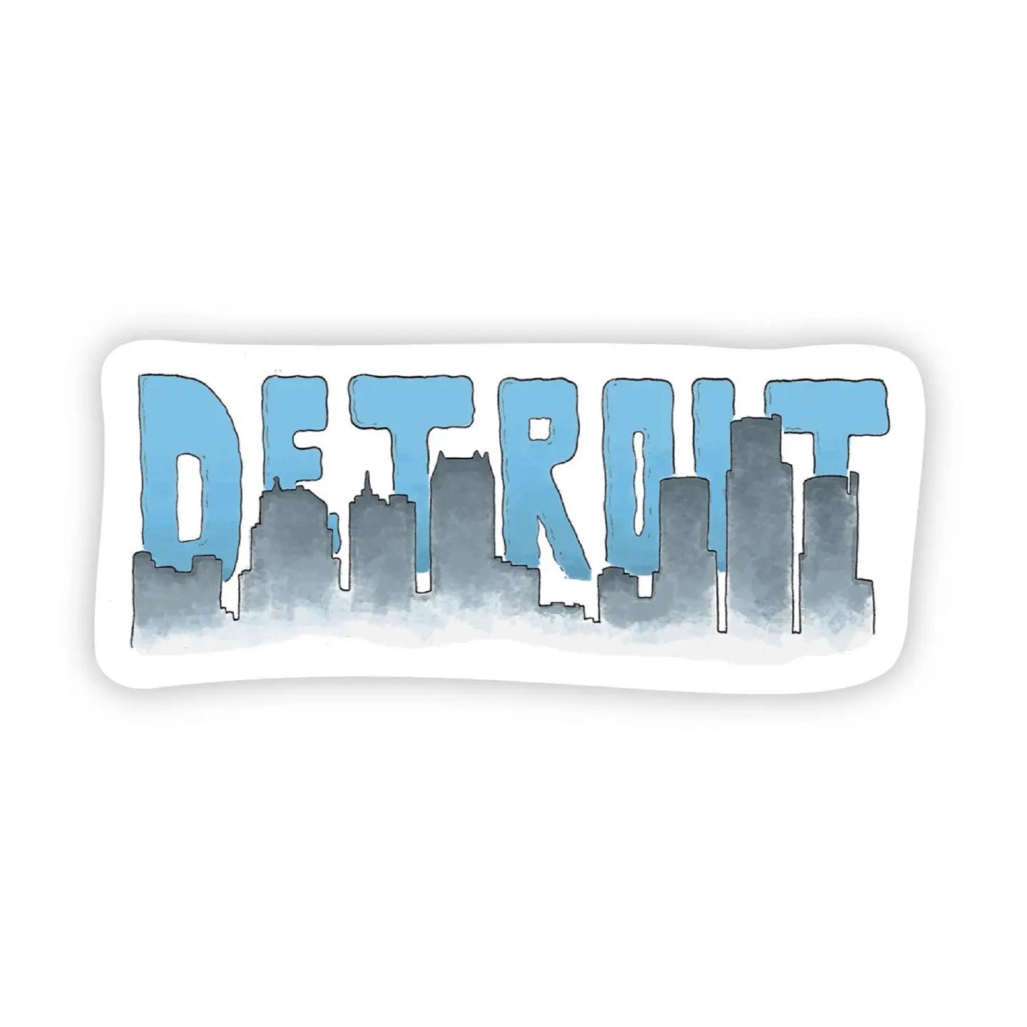 Detroit Silhouette Sticker