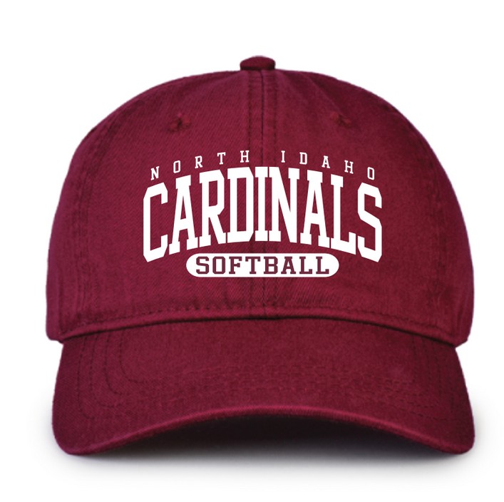 North Idaho Cardinals Softball Relaxed Twill Hat
