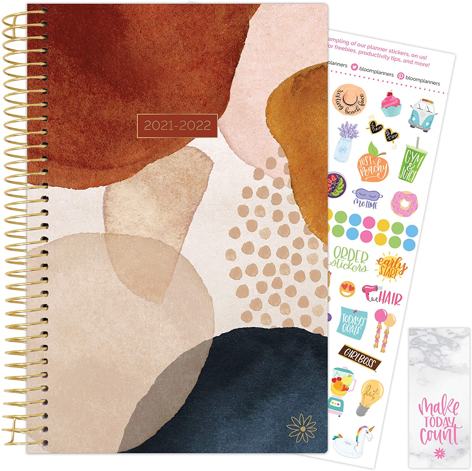 Earthy Abstract 2021-22 Soft Cover Planner