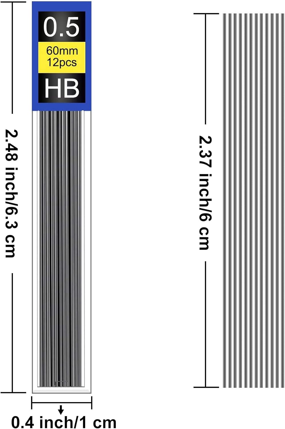 0.5mm HB Mechanical Pencil Refills