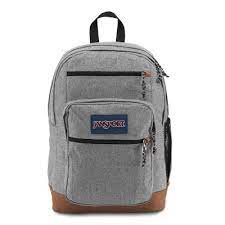 JanSport Cool Student 17.5" Backpack - Grey Letterman