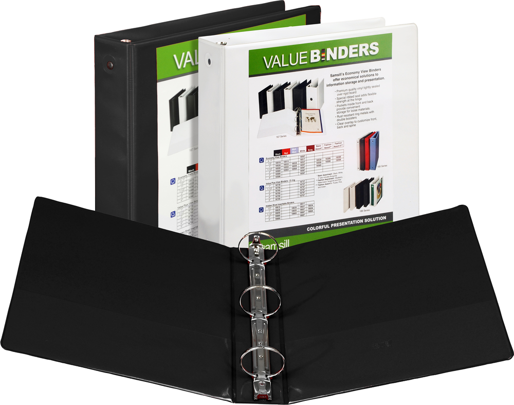 3in Binder Asst Black and White