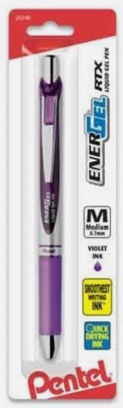 Pen EnerGel RTX Rt Med Violet 1/Cd