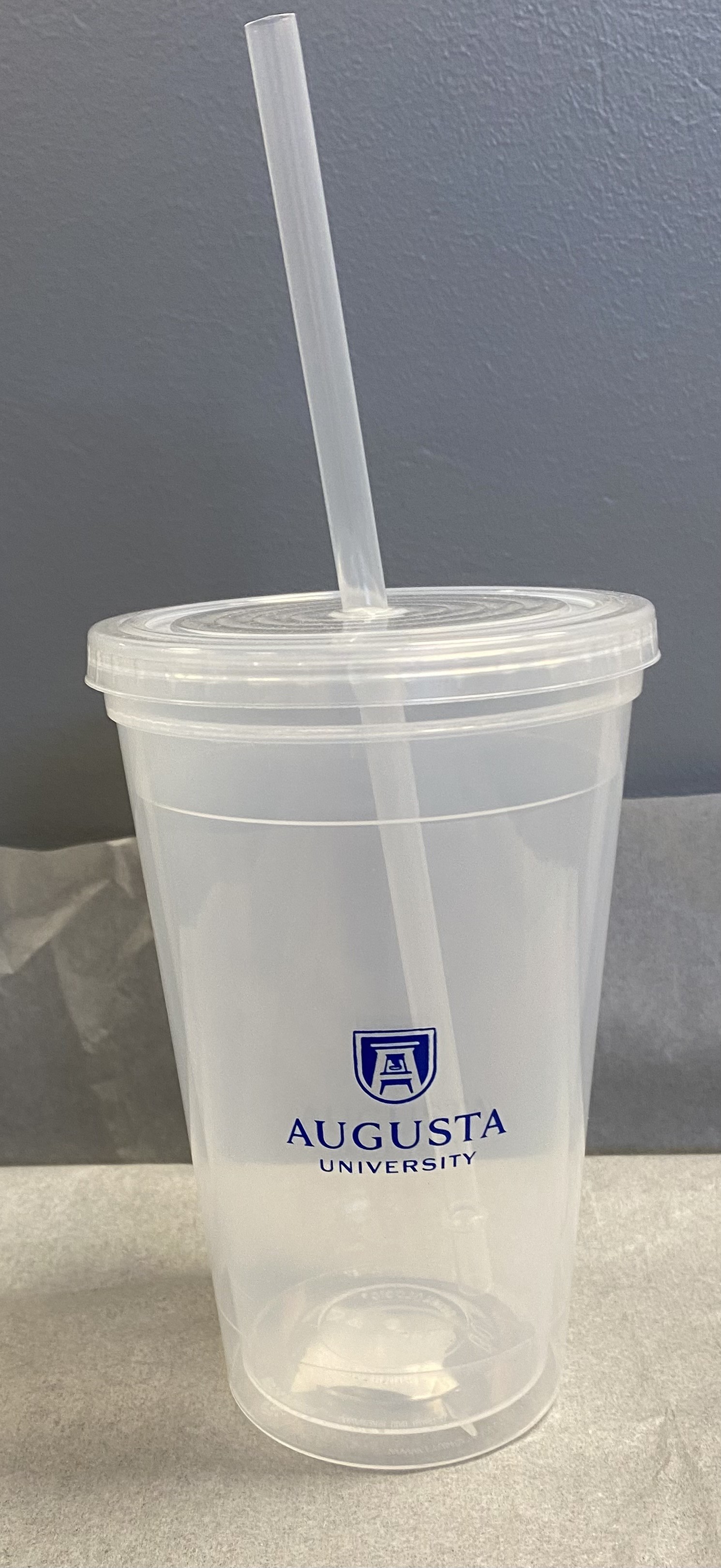 Stacked Belltower Double Wall Tumbler with Lid & Straw