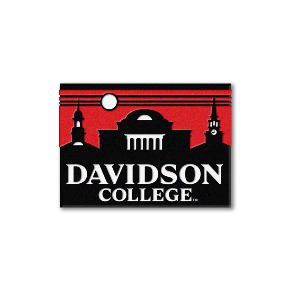 Davidson Skyline Wood Magnet