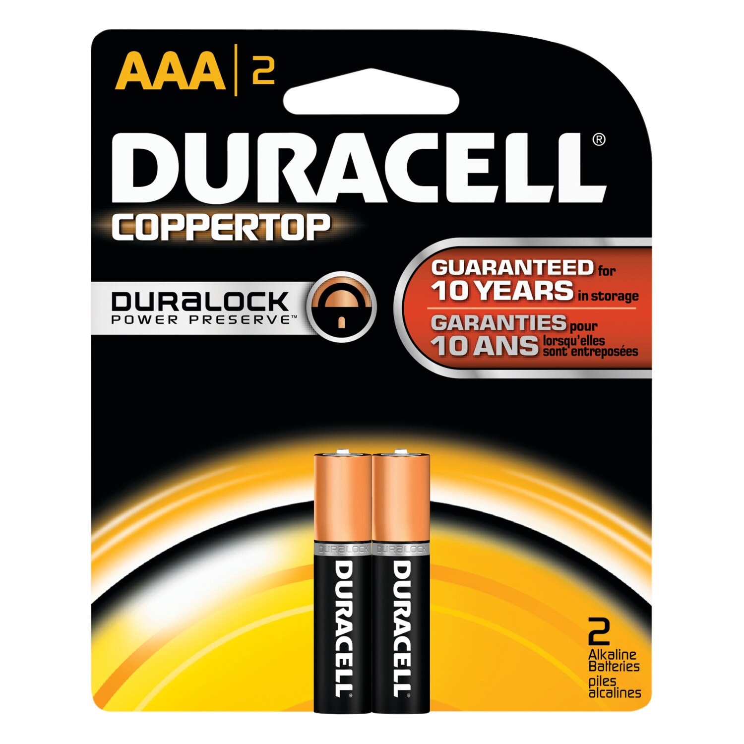 Duracell Coppertop Batteries- AAA 2Pk