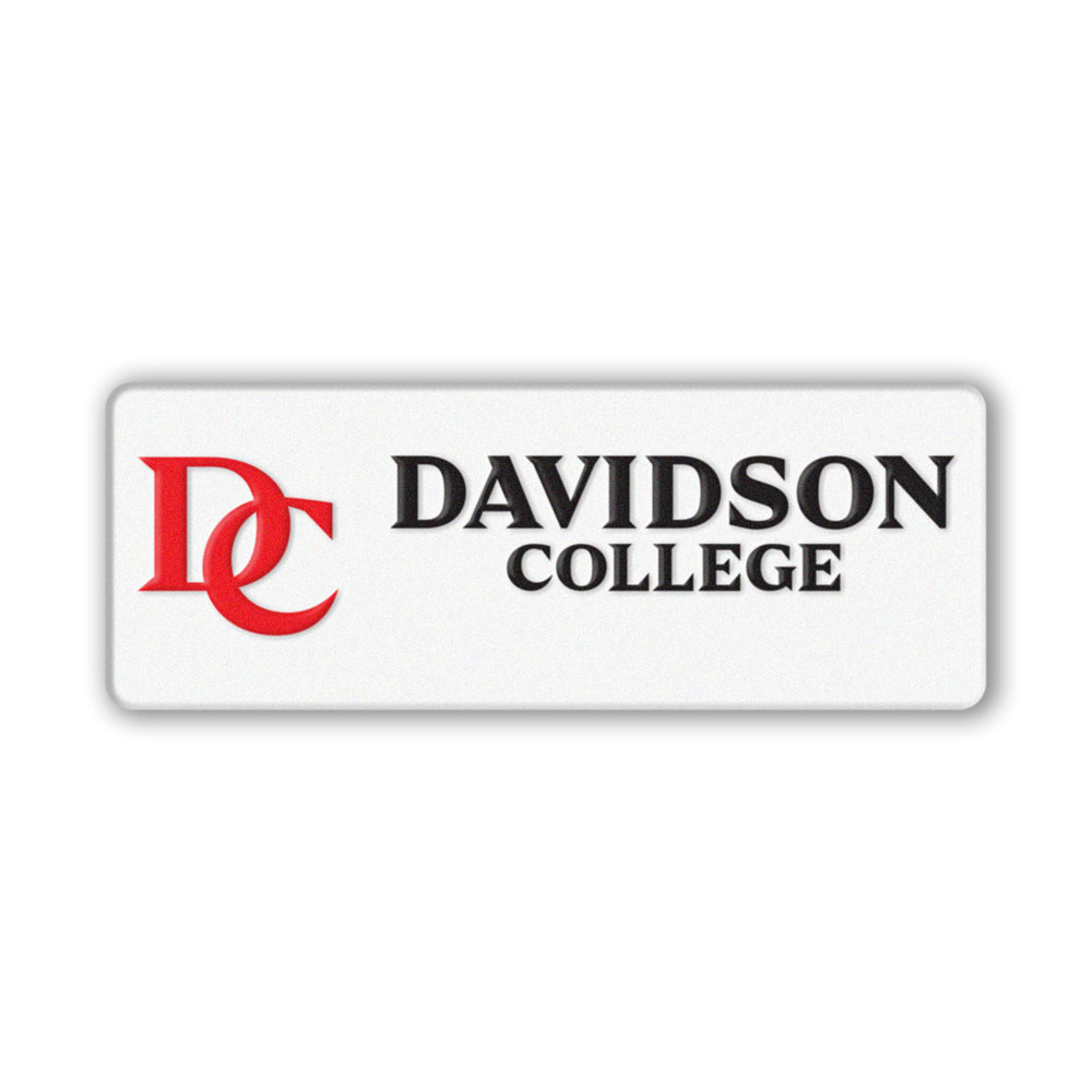 DC Over Davidson College Wood Magnet