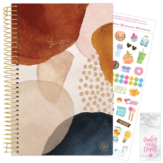 Earthy Abstract 2022 Soft Cover Planner