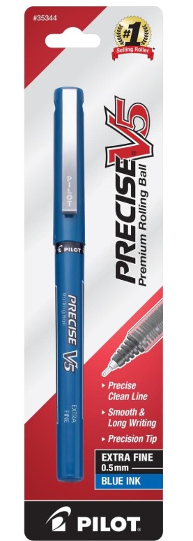 Pen Precise V5 Ex Fine .5mm Blue 1ct