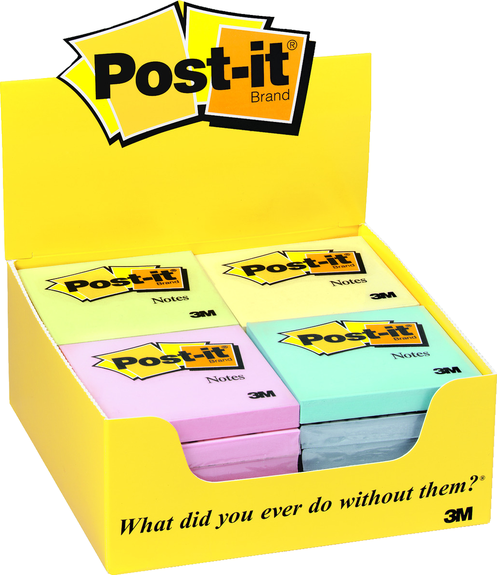 Post-it Sticky Notes - Asst 3x3in