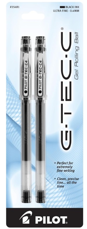 Pen G-Tec Black 2ct