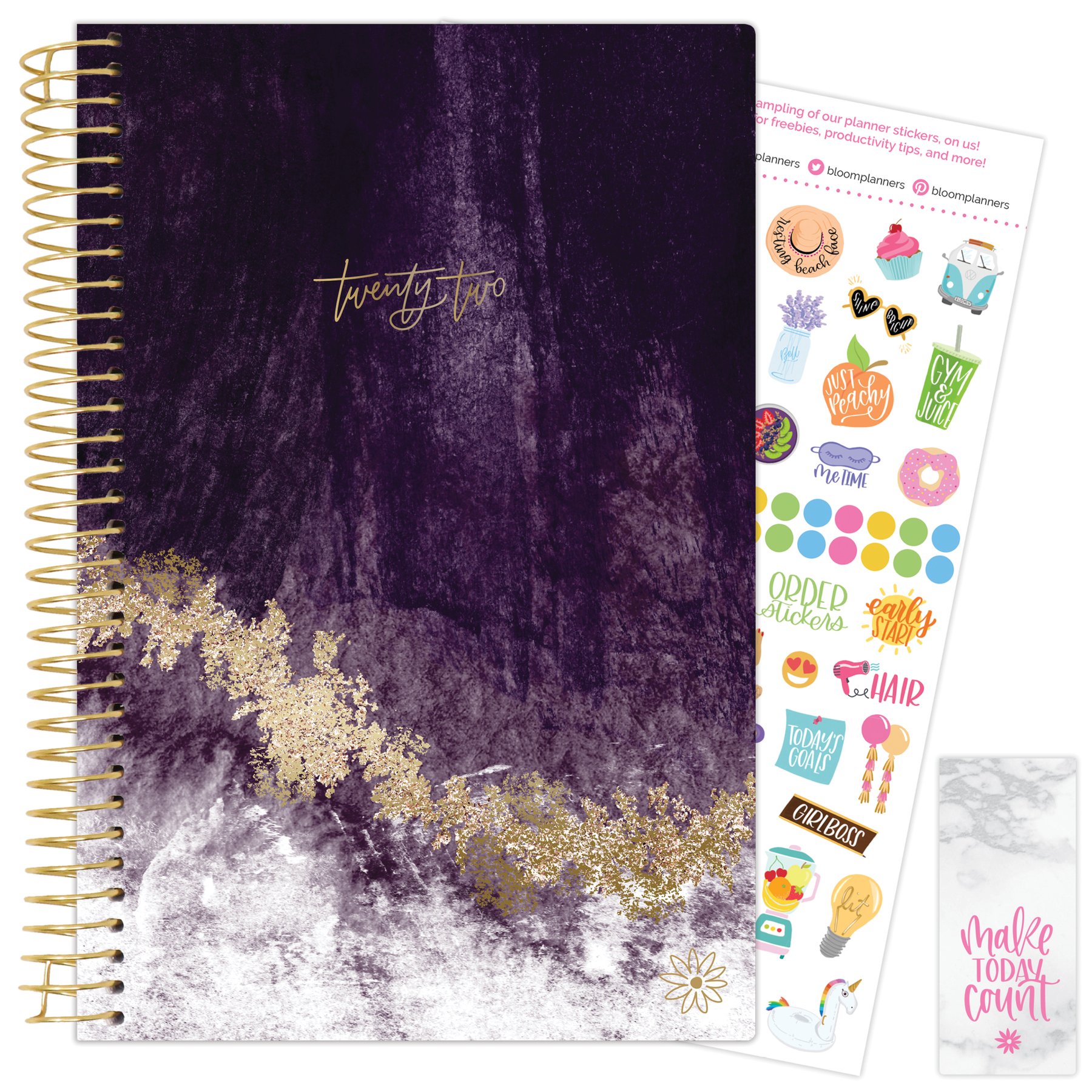 Purple Crystals 2022 Soft Cover Planner