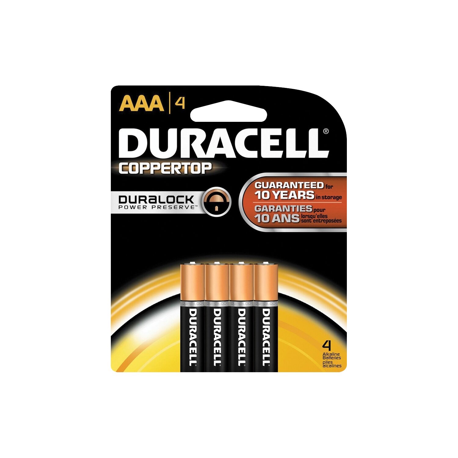 Duracell Coppertop Batteries- AAA 4Pk