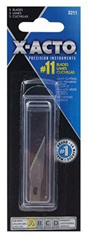 X-Acto X211#11 Blades for X-Acto Knives, 5/Pack (EPIX211)