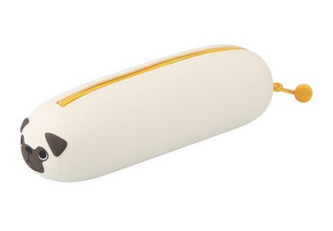 PUNILABO LYING DOWN ZIPPER POUCH, PUG