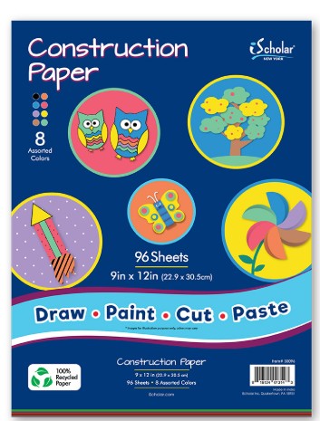 Construction Paper 96 ct