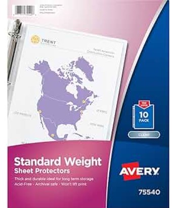 Sheet Protector Standard Weight 10ct