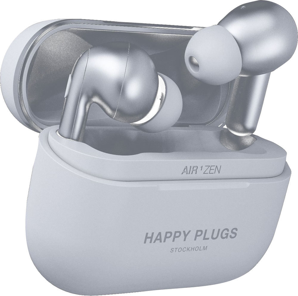 Happy Plugs Air 1 Zen True Wireless Earbuds - Silver BP