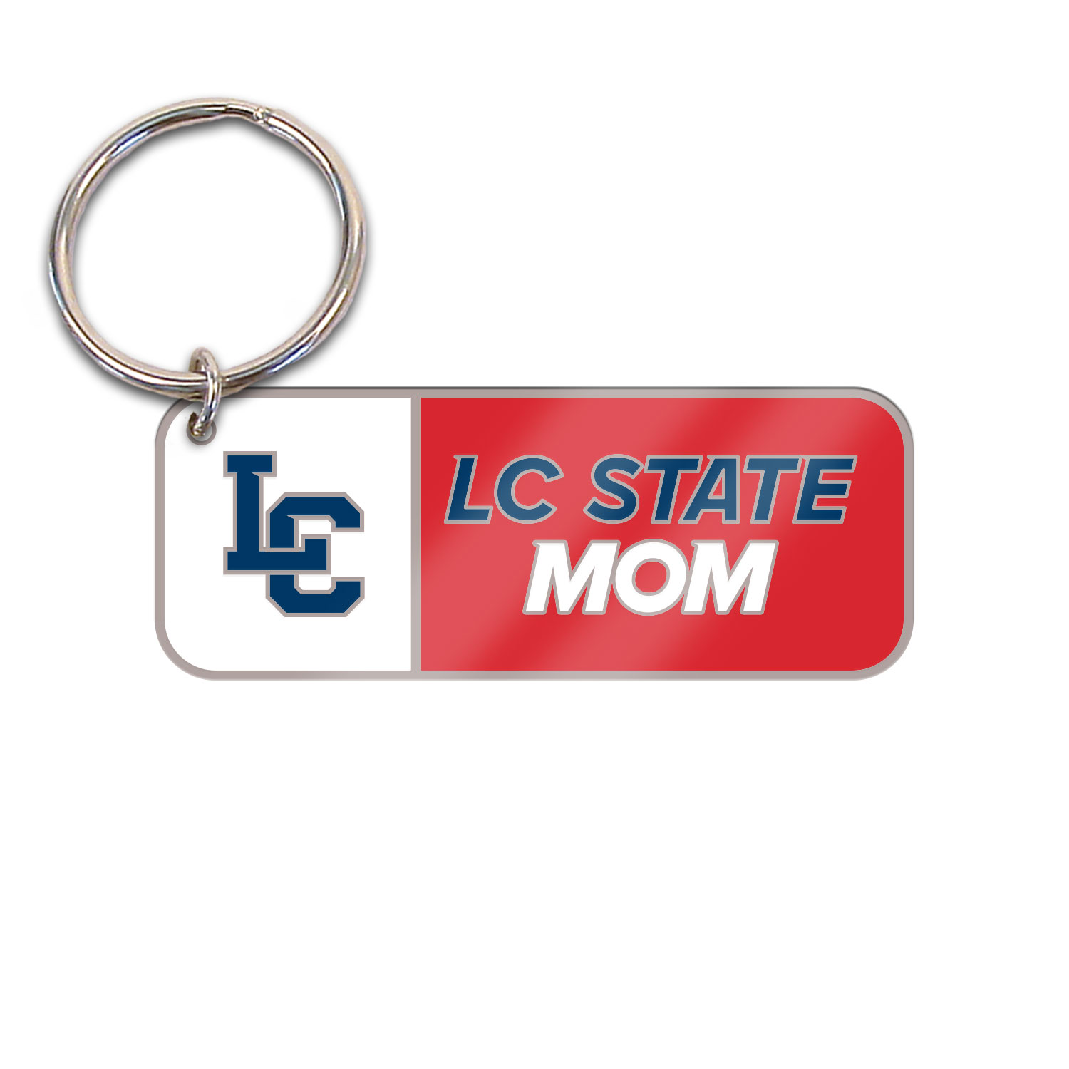 LC State Mom Brass Keychain