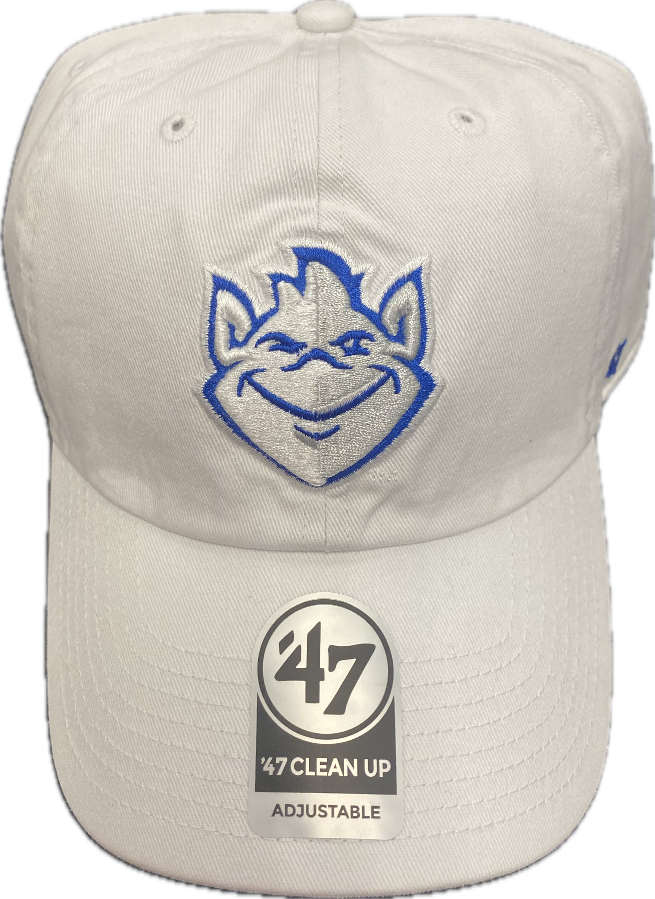 WHITE BILLIKEN HEAD ADJUSTABLE HAT