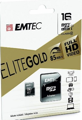 Memory Card Micro SD HC 16 GB w/ Adaptor