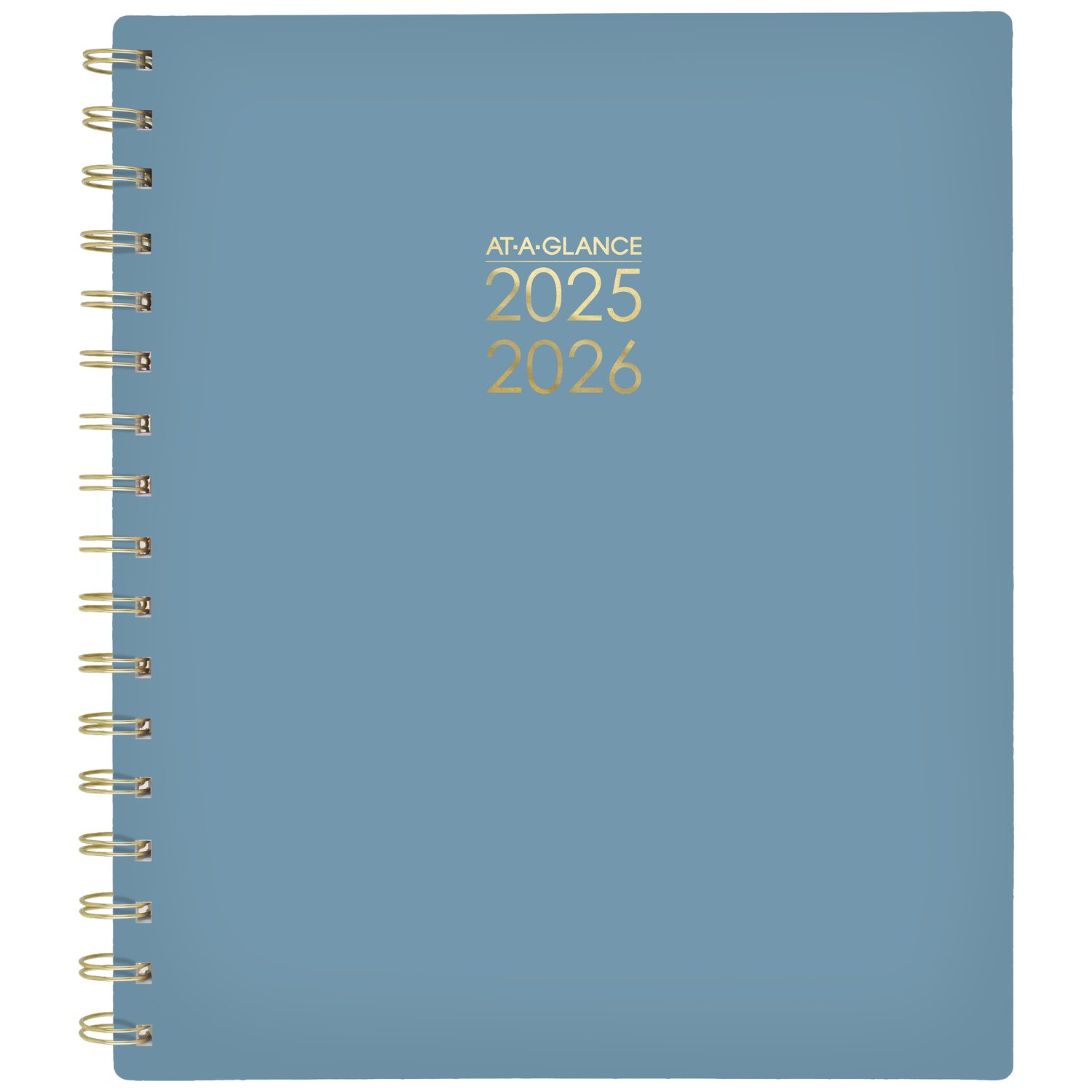 At-A-Glance Academic 2025-2026 Weekly Monthly Planner- Harmony Retro Blue Medium 7" x 8 3/4"