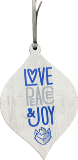 Love Peace & Joy Ornament