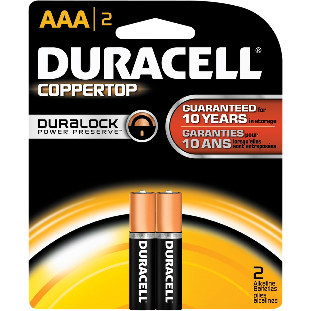 Duracell CopperTop Alkaline Batteries - AAA 2Pk BP