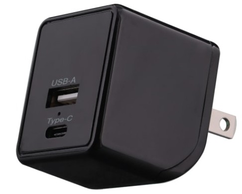 USB Dual Wall Charger Type C