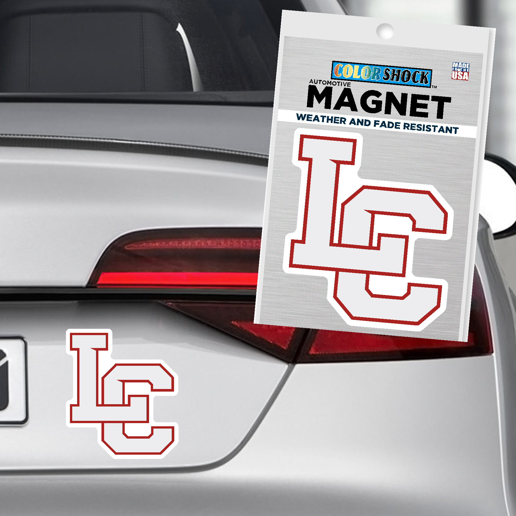 LC State Automotive Magnet
