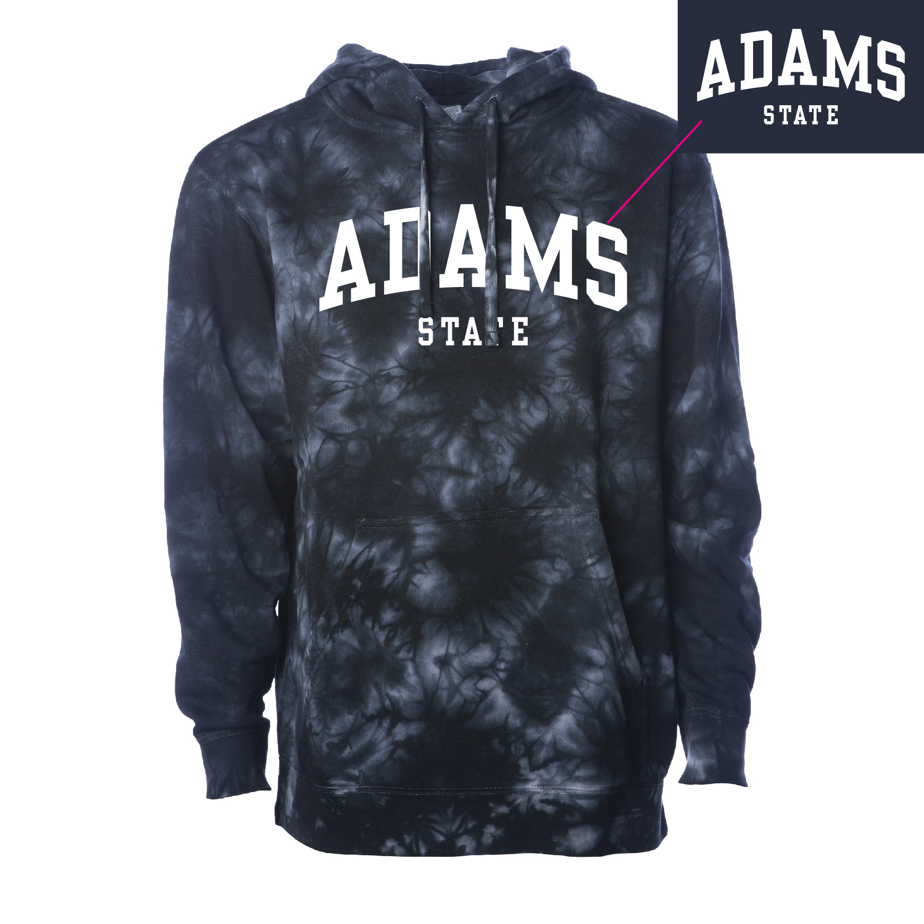 Adams State Tie Dye Hoodie