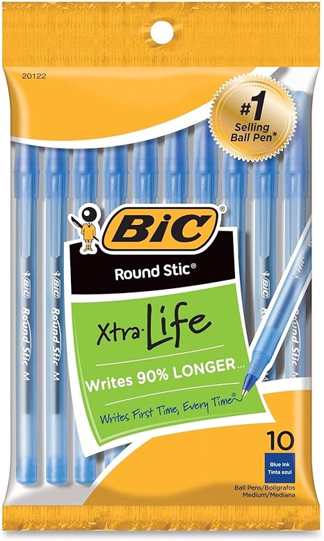 Pen BIC Round BP Blue 10/cd