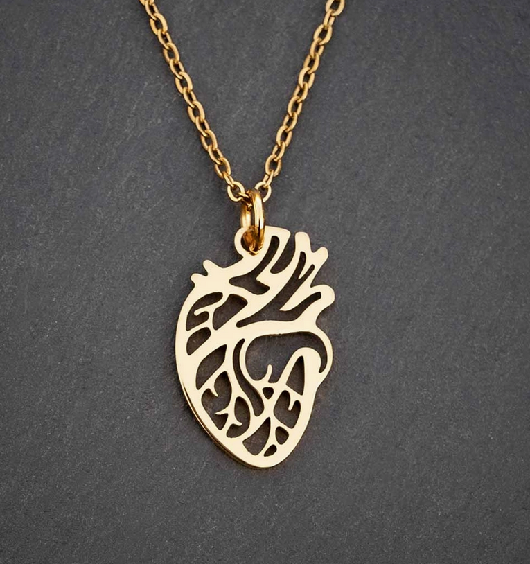 Anatomical Heart Necklace