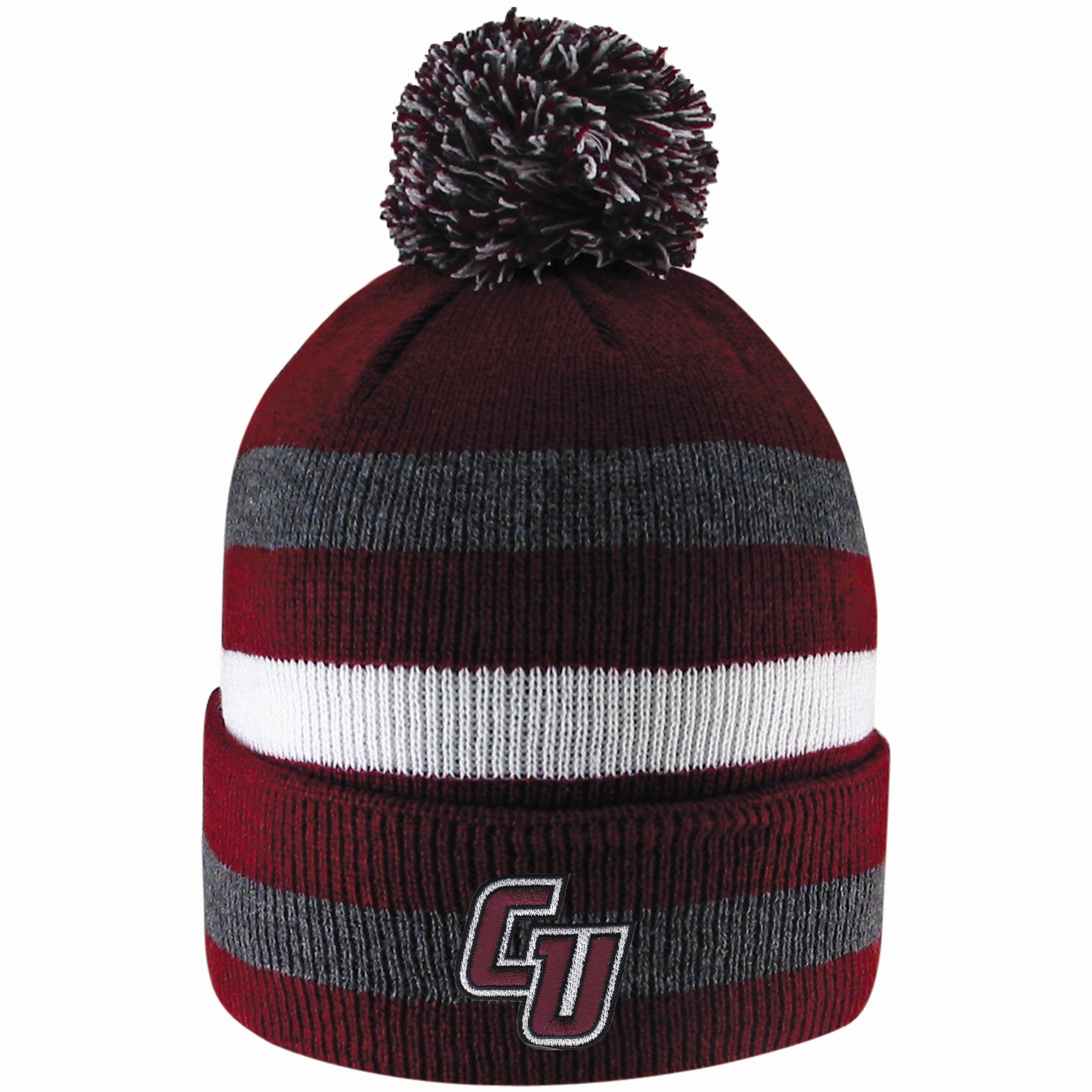 CU Logo 'Primetime' Striped Beanie w/ Pom